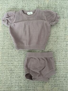 Quincy Mae Lavender Sweater Set